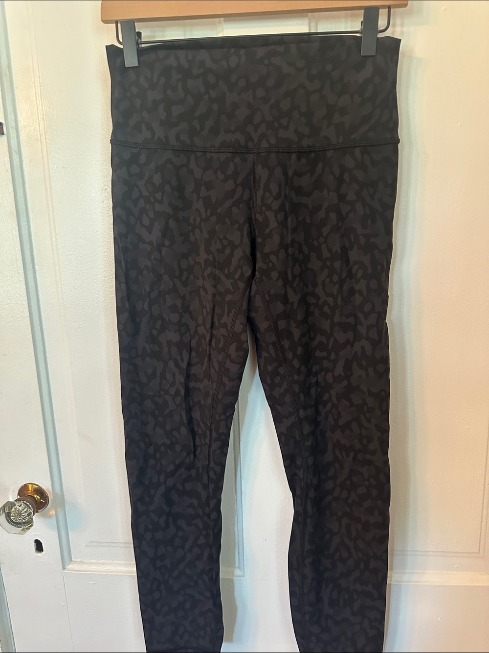 lululemon athletica Dark Charcoal Subtle Leopard Leggings